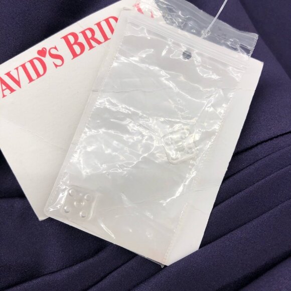 David’s Bridal Purple Lapis Sleeveless V-Neck Special Occasion Cocktail Dress s - Picture 6 of 7